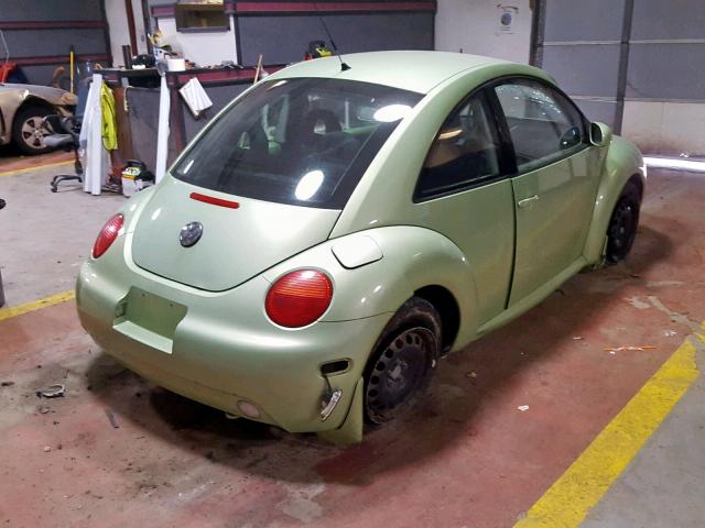 3VWBK21C11M434558 - 2001 VOLKSWAGEN NEW BEETLE Yaşıl foto 4