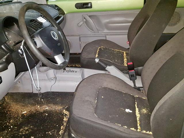 3VWBK21C11M434558 - 2001 VOLKSWAGEN NEW BEETLE Yaşıl foto 5