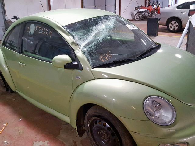 3VWBK21C11M434558 - 2001 VOLKSWAGEN NEW BEETLE Yaşıl foto 9
