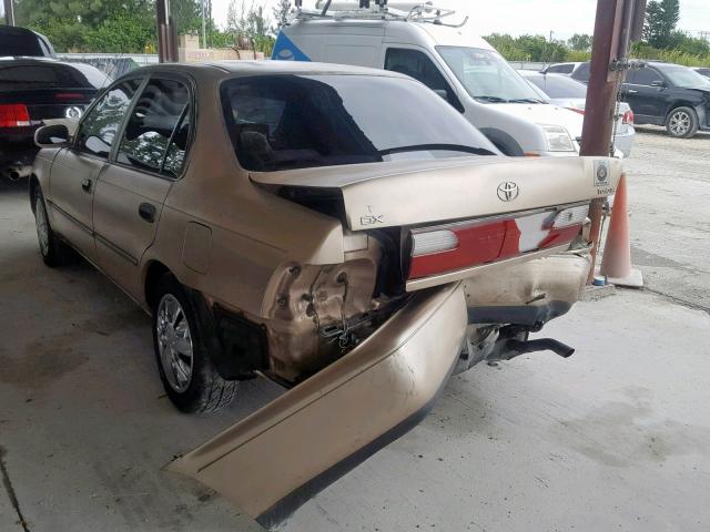 1NXBB02E6TZ356215 - 1996 TOYOTA COROLLA DX GOLD photo 3