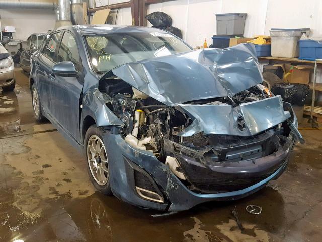 JM1BL1H50A1109768 - 2010 MAZDA 3 S BLUE photo 1