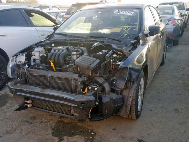 3VW2K7AJ3EM335869 - 2014 VOLKSWAGEN JETTA BASE 黑色 照片 2