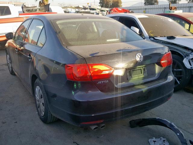 3VW2K7AJ3EM335869 - 2014 VOLKSWAGEN JETTA BASE 黑色 照片 3