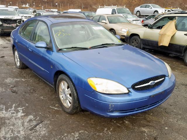 1FAHP56S23A129155 - 2003 FORD TAURUS SEL BLUE photo 1