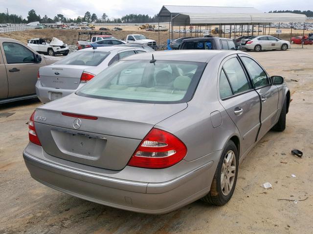 WDBUF65J43A167768 - 2003 MERCEDES-BENZ E 320 GRAY photo 4