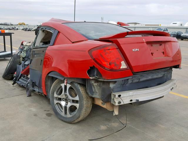 1G8AW12F65Z147219 - 2005 SATURN ION LEVEL RED photo 3