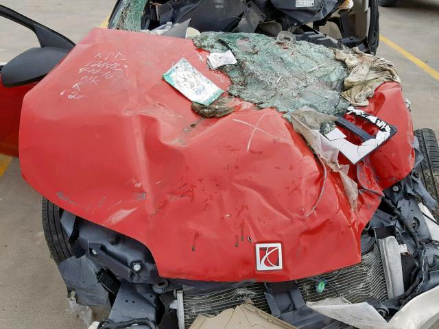 1G8AW12F65Z147219 - 2005 SATURN ION LEVEL RED photo 7