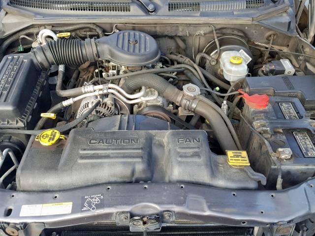 1B7GL42X02S528930 - 2002 DODGE DAKOTA SLT GRAY photo 7