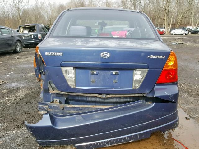 JS2RA41S025105595 - 2002 SUZUKI AERIO S BLUE photo 10