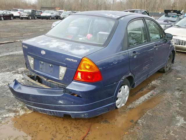 JS2RA41S025105595 - 2002 SUZUKI AERIO S BLUE photo 4