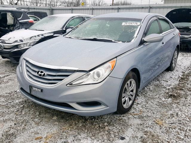 5NPEB4AC8CH419589 - 2012 HYUNDAI SONATA GLS BLUE photo 2