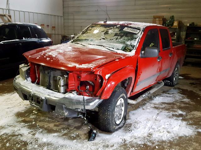 1GCDT43E188227959 - 2008 CHEVROLET COLORADO L RED photo 2