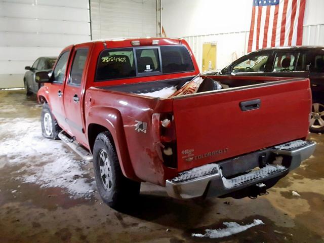 1GCDT43E188227959 - 2008 CHEVROLET COLORADO L RED photo 3