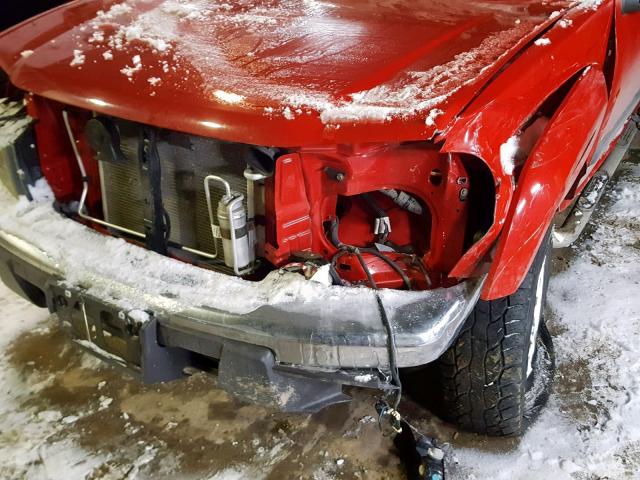 1GCDT43E188227959 - 2008 CHEVROLET COLORADO L RED photo 9