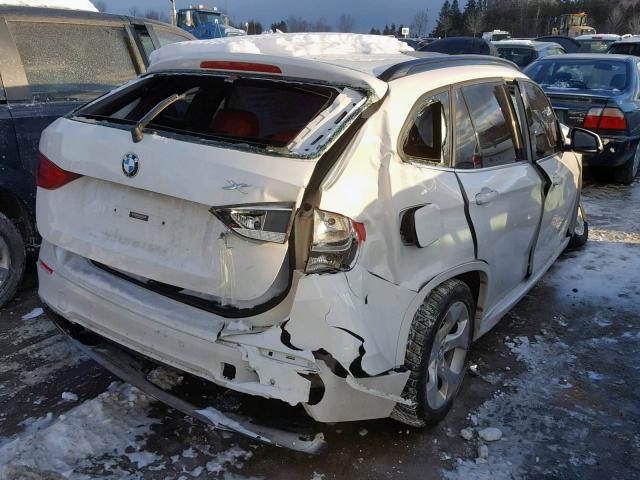 WBAVM5C50DVV89605 - 2013 BMW X1 XDRIVE3 WHITE photo 4