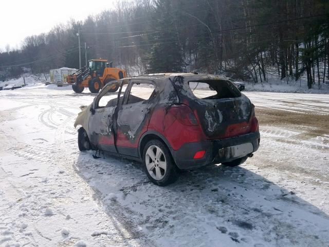 KL4CJESB0FB052127 - 2015 BUICK ENCORE RED photo 3