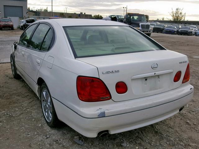 JT8BD69S050206736 - 2005 LEXUS GS 300 WHITE photo 3