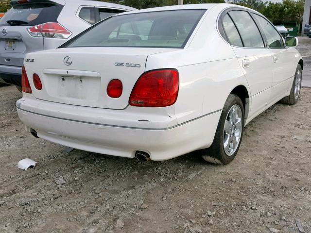 JT8BD69S050206736 - 2005 LEXUS GS 300 WHITE photo 4