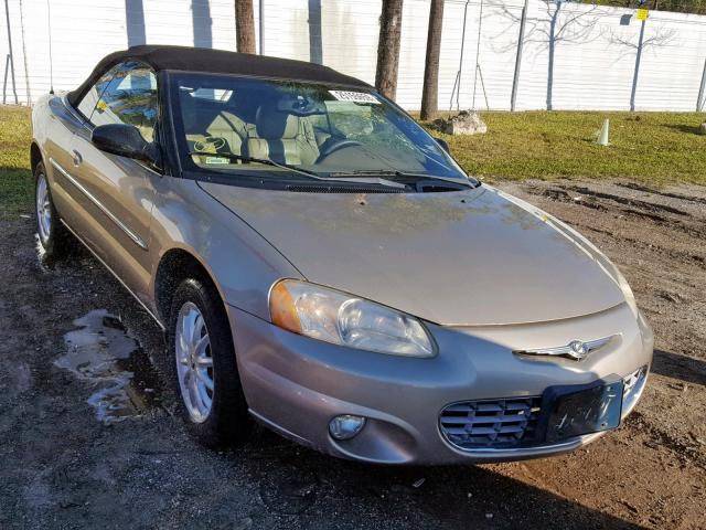 1C3EL55R52N296953 - 2002 CHRYSLER SEBRING LX GOLD photo 1