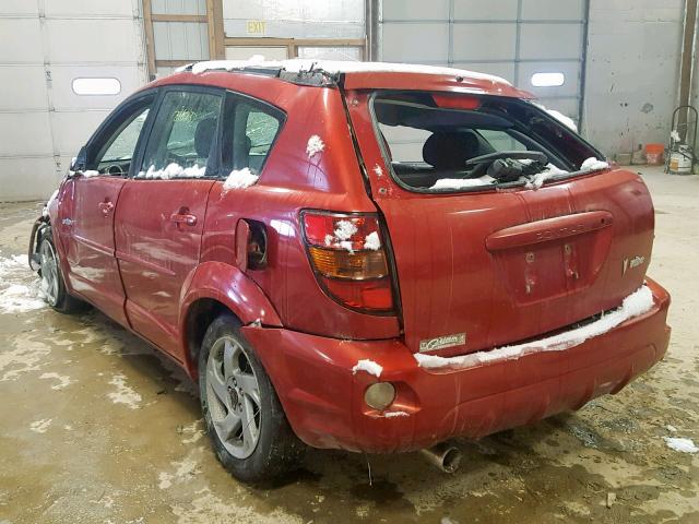 5Y2SL63845Z477750 - 2005 PONTIAC VIBE MAROON photo 3