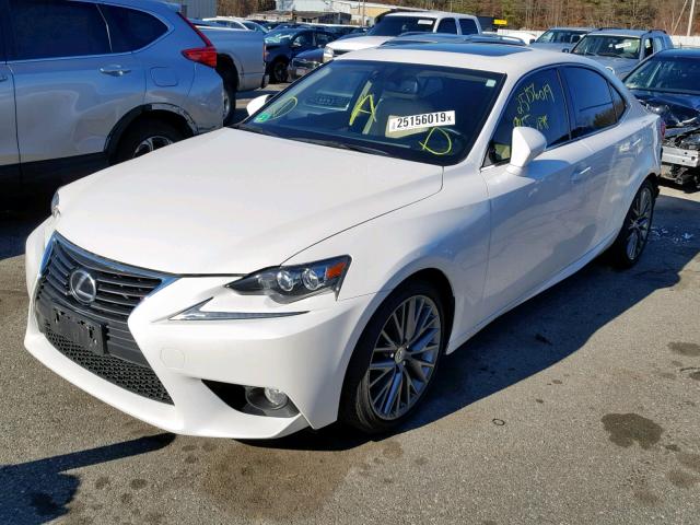 JTHCF1D22E5007926 - 2014 LEXUS IS 250 WHITE photo 2