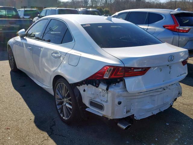 JTHCF1D22E5007926 - 2014 LEXUS IS 250 WHITE photo 3