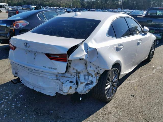 JTHCF1D22E5007926 - 2014 LEXUS IS 250 WHITE photo 4