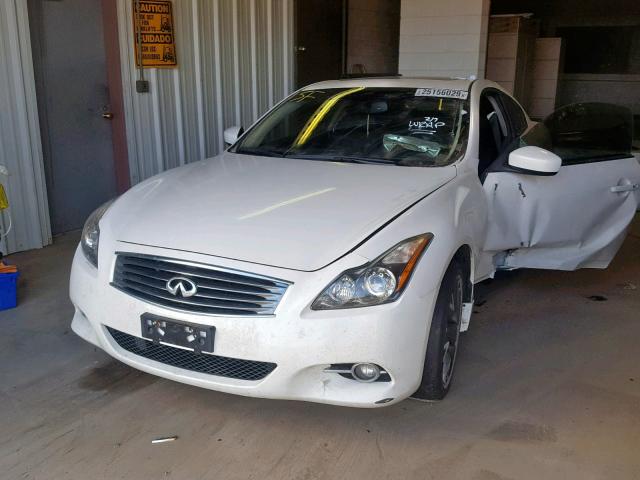 JN1CV6EL7CM472359 - 2012 INFINITI G37 WHITE photo 2