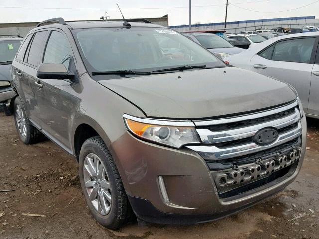 2FMDK3JCXDBB24931 - 2013 FORD EDGE SEL BROWN photo 1