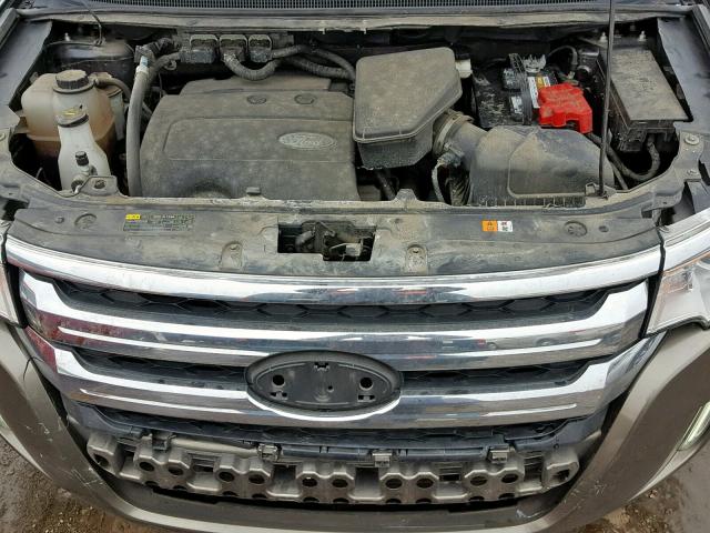 2FMDK3JCXDBB24931 - 2013 FORD EDGE SEL BROWN photo 7