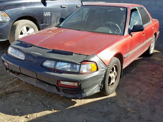 JH4DB165XMS005123 - 1991 ACURA INTEGRA LS MAROON photo 2