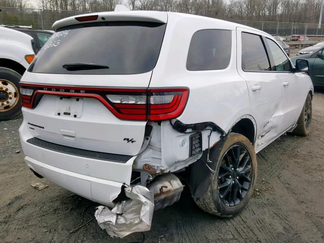 1C4SDJCT3GC375379 - 2016 DODGE DURANGO R/ WHITE photo 4