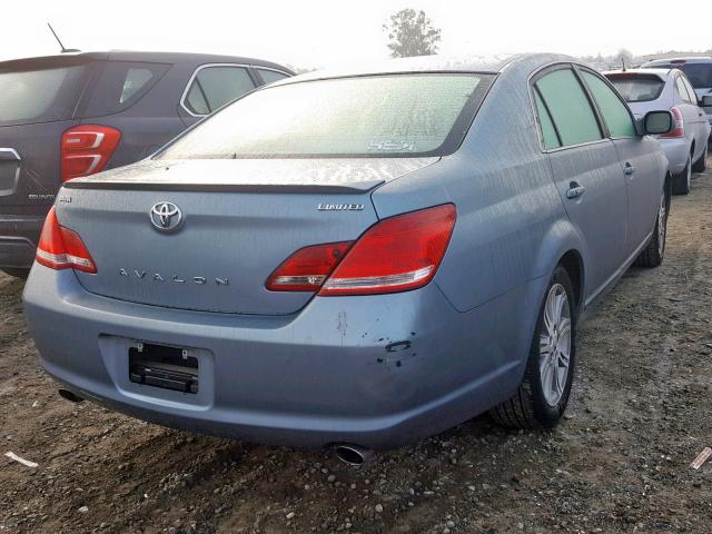 4T1BK36B46U153832 - 2006 TOYOTA AVALON BLUE photo 4