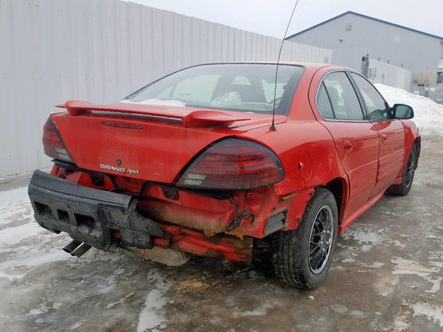 1G2NF52E31C220859 - 2001 PONTIAC GRAND AM S RED photo 4