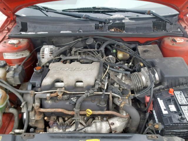 1G2NF52E31C220859 - 2001 PONTIAC GRAND AM S RED photo 7