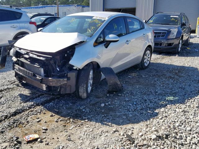 KNADM4A32G6591264 - 2016 KIA RIO LX SILVER photo 2