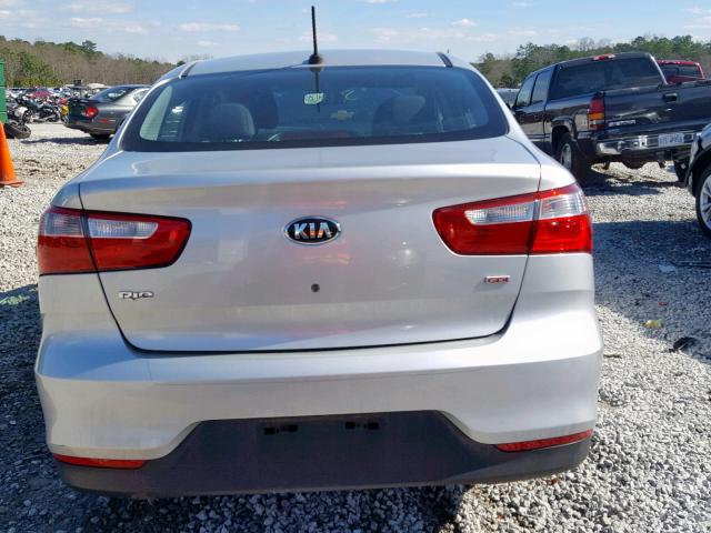 KNADM4A32G6591264 - 2016 KIA RIO LX SILVER photo 9