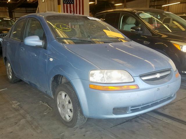 KL1TD52625B471019 - 2005 CHEVROLET AVEO BASE Mavi foto 1
