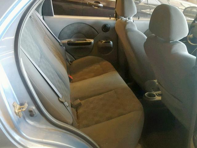 KL1TD52625B471019 - 2005 CHEVROLET AVEO BASE Mavi foto 6