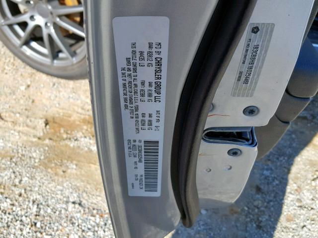 1B3CB8HB1BD254468 - 2011 DODGE CALIBER RU SILVER photo 10