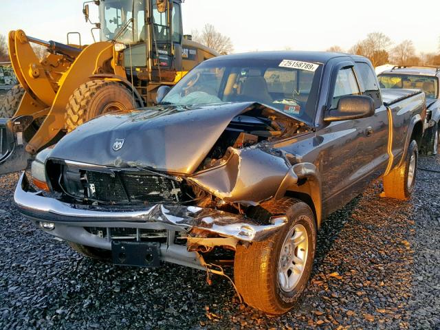 1D7HG42N33S186310 - 2003 DODGE DAKOTA SLT GRAY photo 9