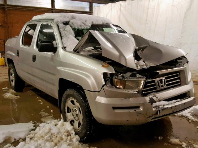 2HJYK16298H517313 - 2008 HONDA RIDGELINE SILVER photo 1