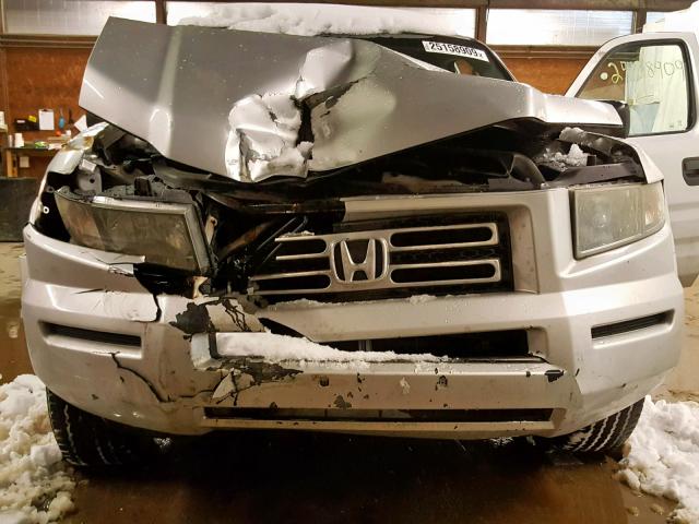 2HJYK16298H517313 - 2008 HONDA RIDGELINE SILVER photo 7