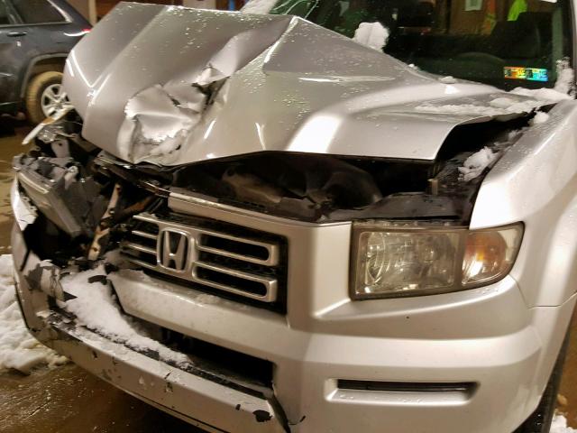 2HJYK16298H517313 - 2008 HONDA RIDGELINE SILVER photo 9