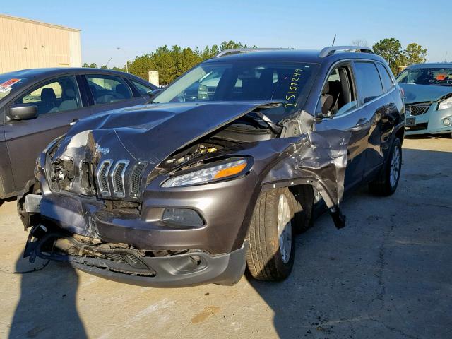 1C4PJLCBXEW167058 - 2014 JEEP CHEROKEE L GRAY photo 2