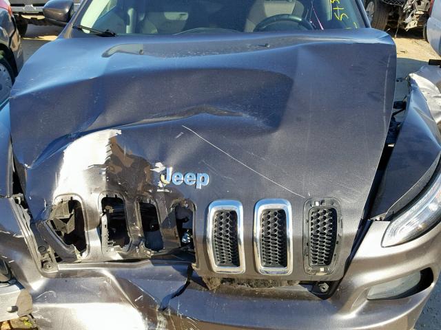 1C4PJLCBXEW167058 - 2014 JEEP CHEROKEE L GRAY photo 7