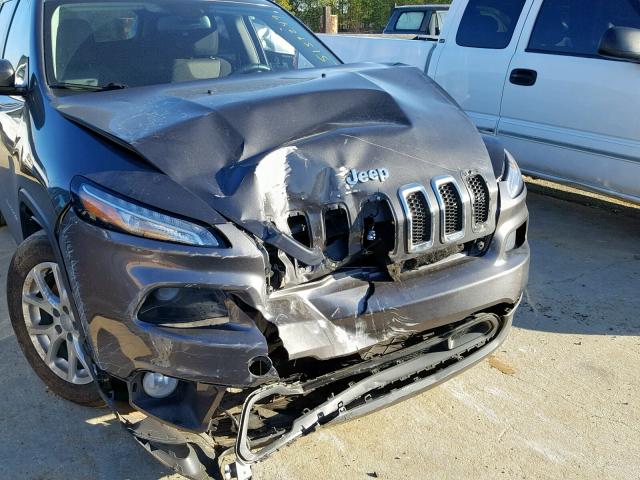 1C4PJLCBXEW167058 - 2014 JEEP CHEROKEE L GRAY photo 9