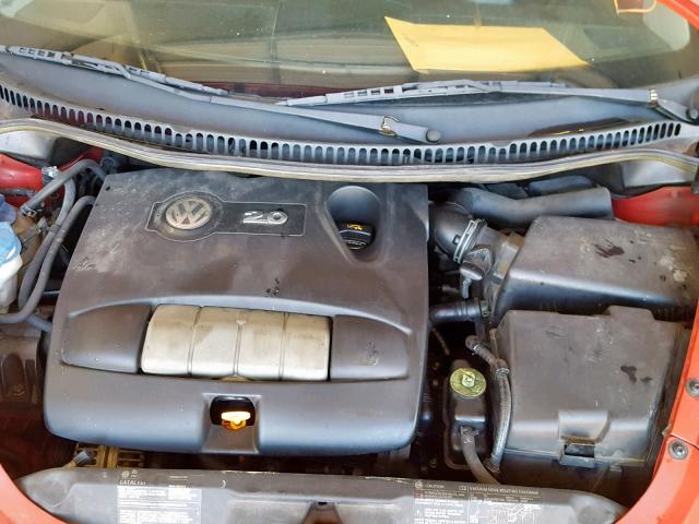 3VWCM31Y04M311936 - 2004 VOLKSWAGEN NEW BEETLE RED photo 7