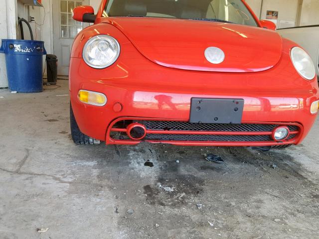 3VWCM31Y04M311936 - 2004 VOLKSWAGEN NEW BEETLE RED photo 9