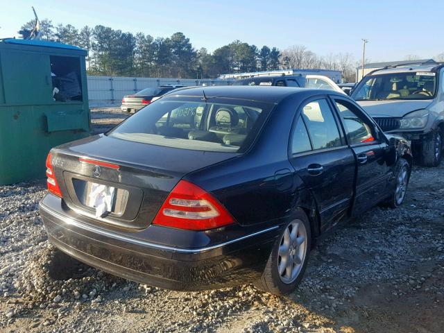 WDBRF61J72F295712 - 2002 MERCEDES-BENZ C 240 BLACK photo 4